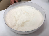 Bowl of silk powder